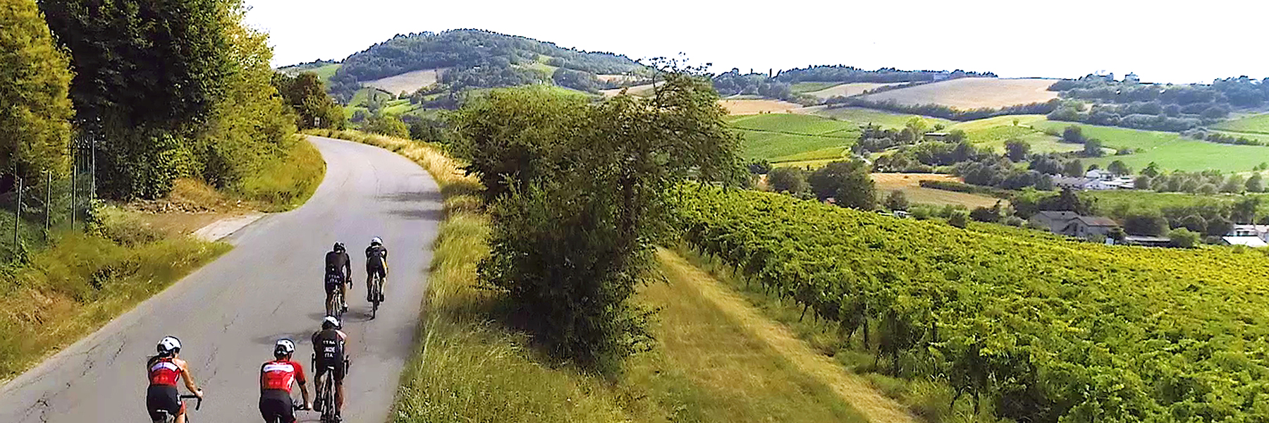 Bertinoro Tour, radfahren auf dem Balkon der Romagna