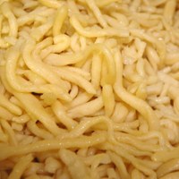 Strozzapreti mit Heuschreckenkrebsfleisch