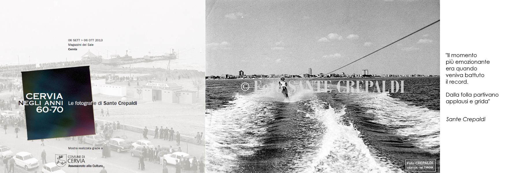 A portrait of Cervia in the 1960, 1960s and 1970s, by Sante Crepaldi