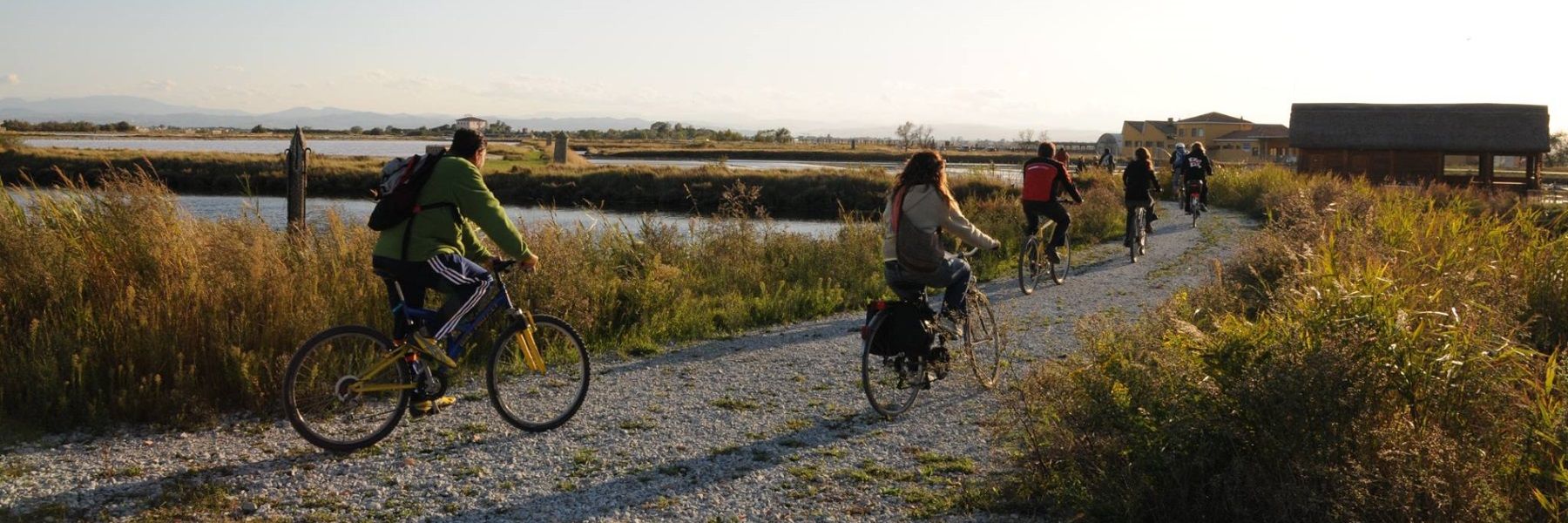 By bicycle in the saltpan