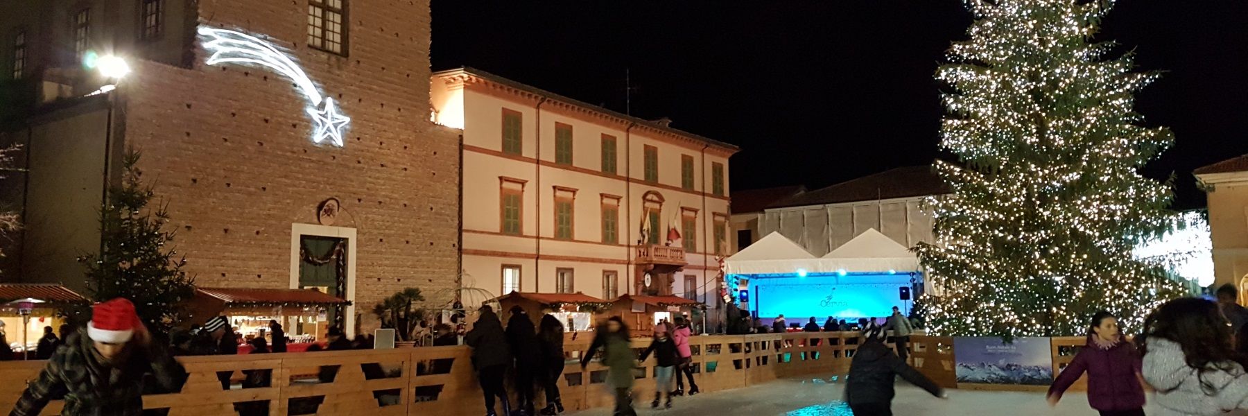 Ice skating rink  in the heart of Cervia