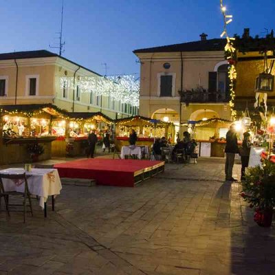 The Christmas village in the centre of Cervia