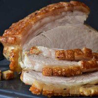 Roast chicken meringue with Cervia salt