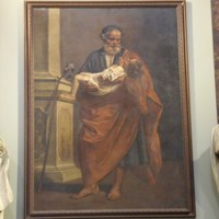 La peinture de Saint Joseph avec l'Enfant