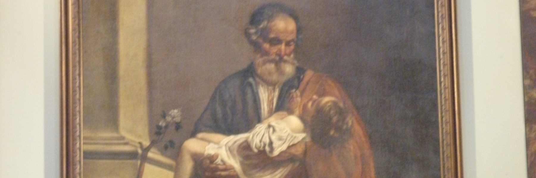 La peinture de Saint Joseph avec l'Enfant