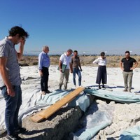 Visita della Soprintendente Federica Gonzato agli scavi di Cervia Vecchia