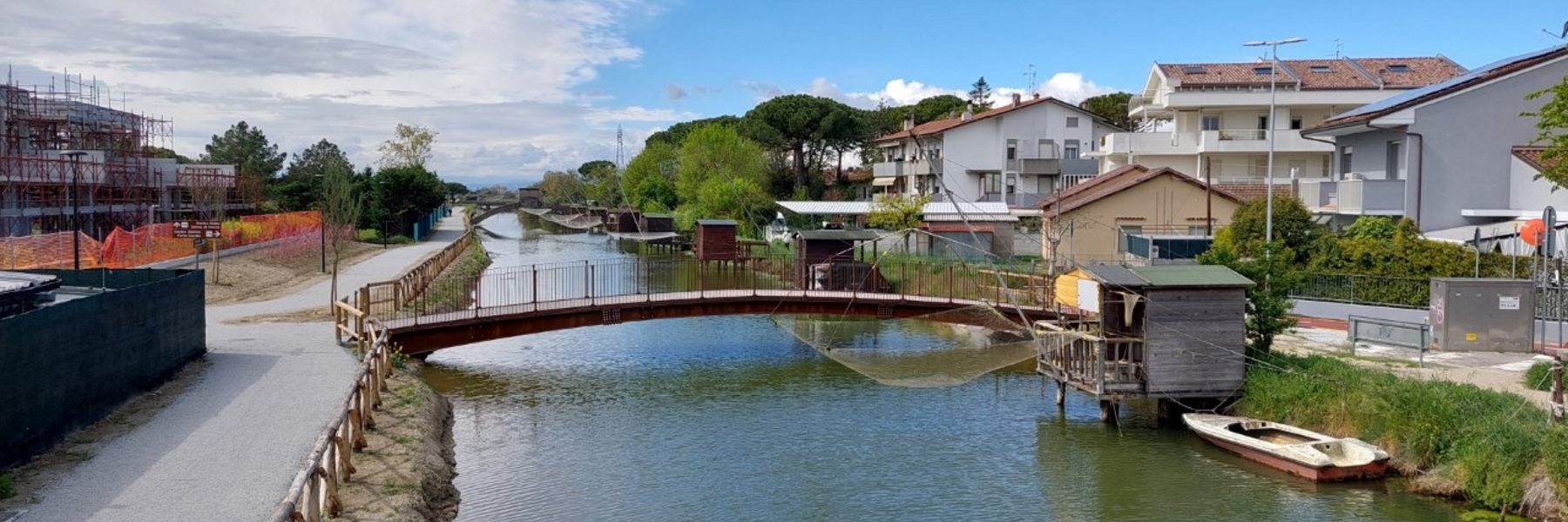 Pista ciclabile via Galilei, sottopasso via Bova, Centro visite salina